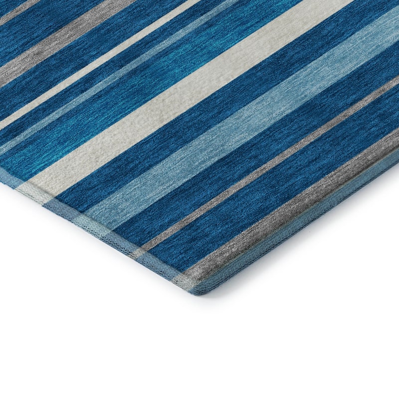 Premium Washable Super Soft Sophisticated Stripe Mayfield Rug