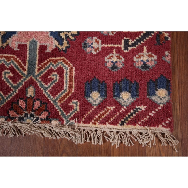 Tribal Kazak Indian Runner Rug Handmade Wool Carpet - 2'6"x 9'9"