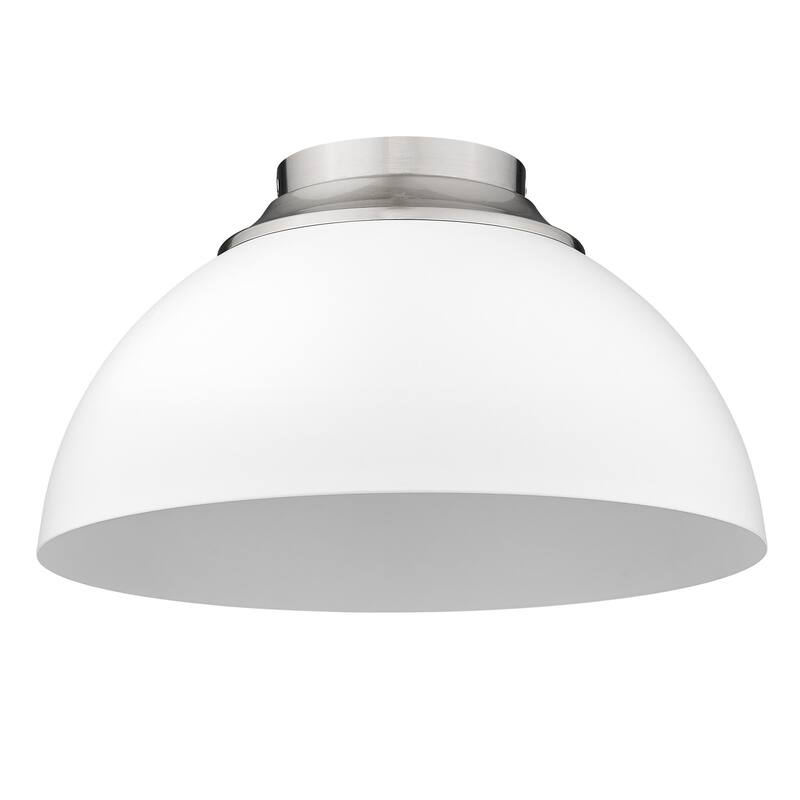 Golden Lighting Zoey 3 Light 14" Wide Flush Mount Ceiling Fixture with