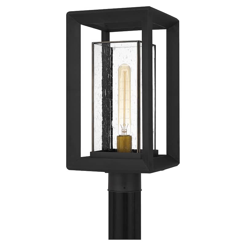 Infinger Outdoor Post Lantern - Earth Black