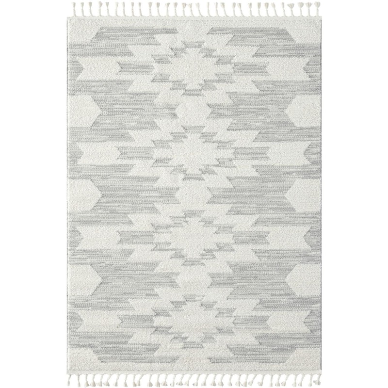 Luxe Weavers Geometric South Western Area Rug, Carpet with Fringe