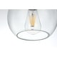 preview thumbnail 8 of 9, Elegant Lighting Baxter Single Light 8" Wide Mini Pendant with Clear
