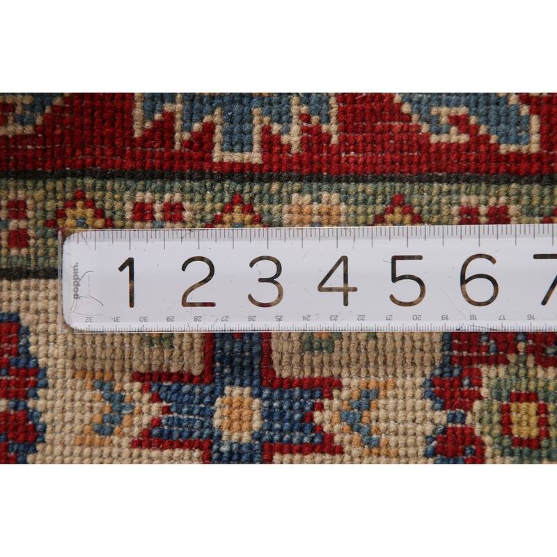 Traditional Red Kazak Accent Rug Hand-Knotted Wool Carpet - 2'8" x 4'1"