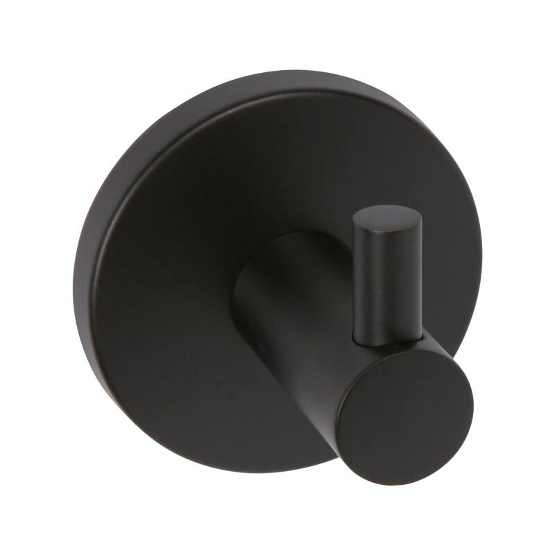 Delaney 900 Series Single Robe Hook - Powder Coated Black