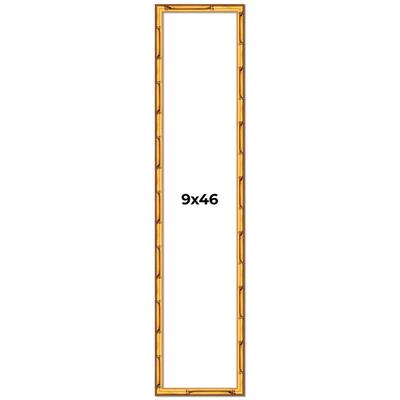 9x46 Frame Gold Bamboo Picture Frame Modern Photo Frame Includes UV Acrylic Shatter Guard Front Acid Free Foam Backing Board
