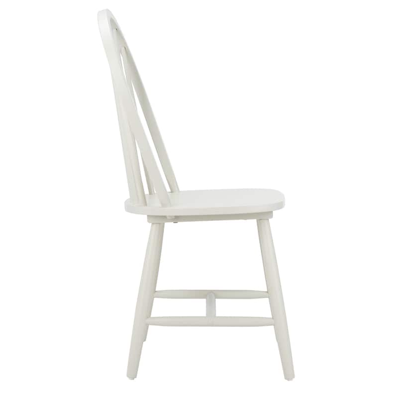 SAFAVIEH Delcie Spindle Oval Back Dining Chair (Set of 2) - 17.9" x 19.7" x 37" - 18Wx20Dx37H
