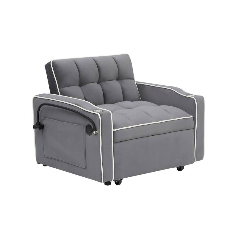Adjustable backrest multifunctional sofa bed modern design