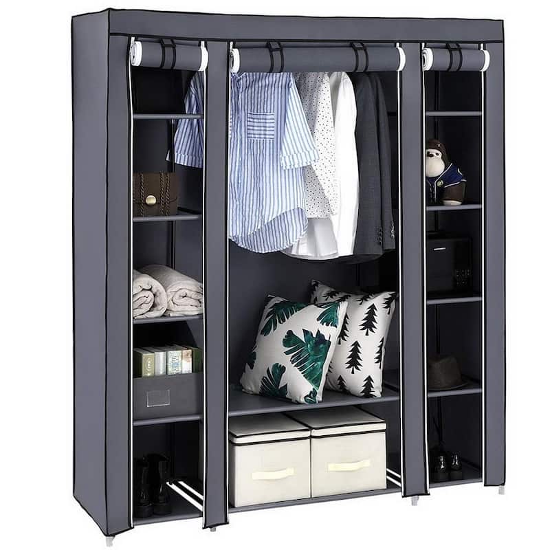 69" Portable Clothes Closet Wardrobe Storage Organizer - 5-Tier