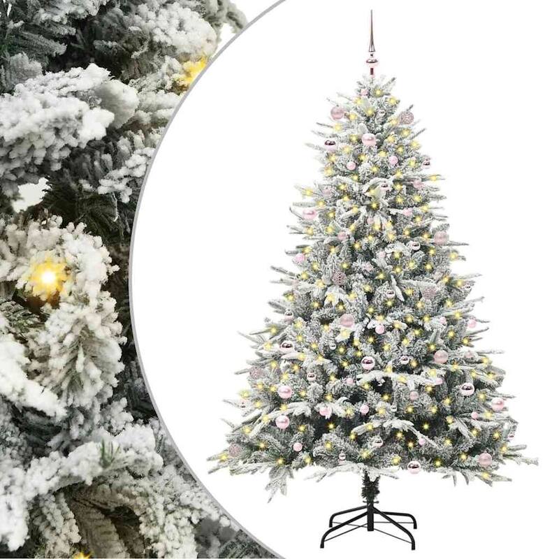 vidaXL Artificial Christmas Tree Green 47.2" PVC