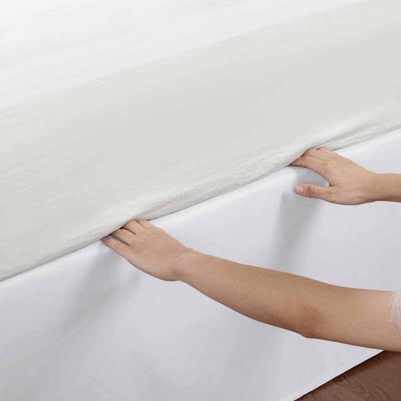 Madison Park Simple Fit Wrap Around Adjustable 26-inch Drop Bedskirt