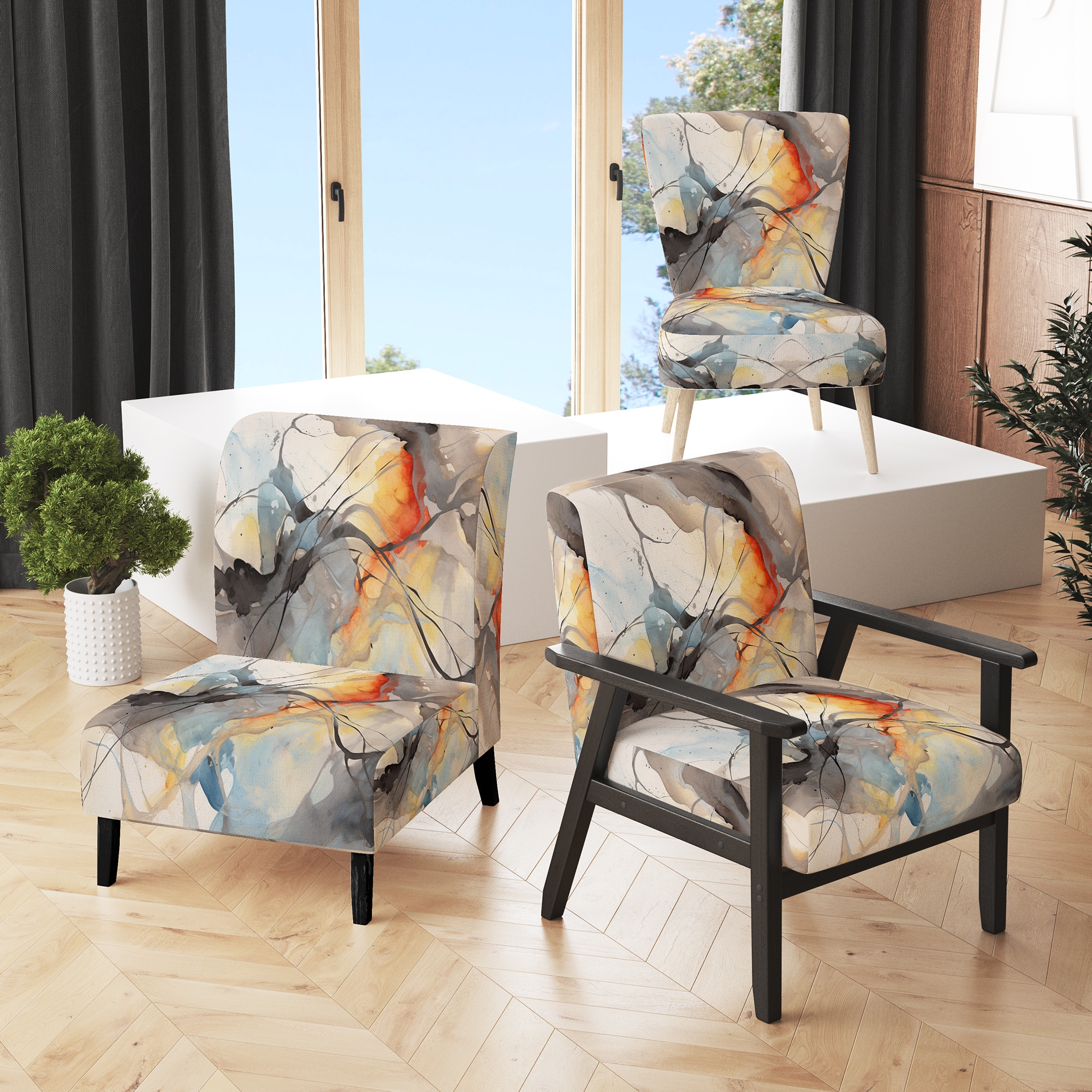 Colorful lounge sales chairs