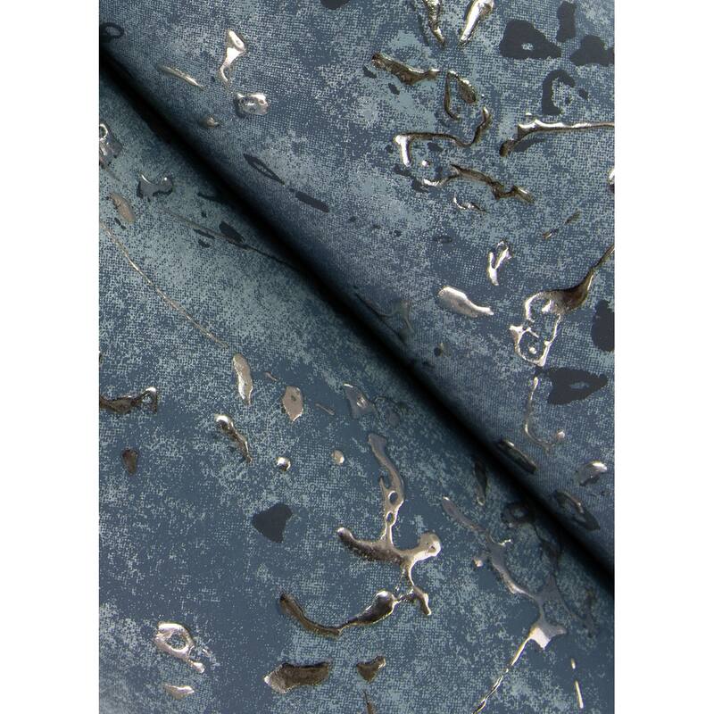 A-Street Prints Arian Blue Inkburst Wallpaper