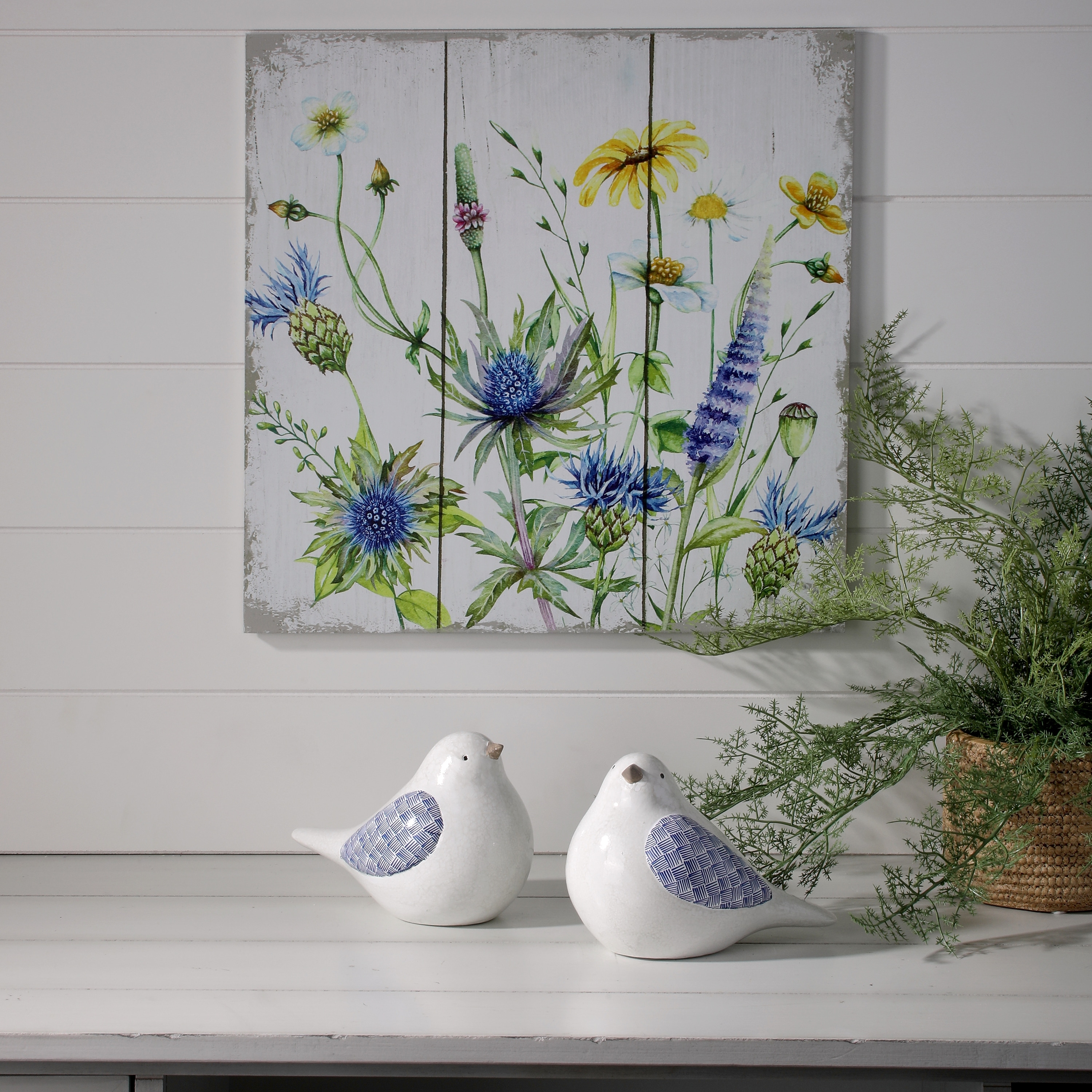 6.5" Terracotta Amalfi Birds Set of 2