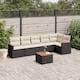 Option Black and cream 7 Piece With table