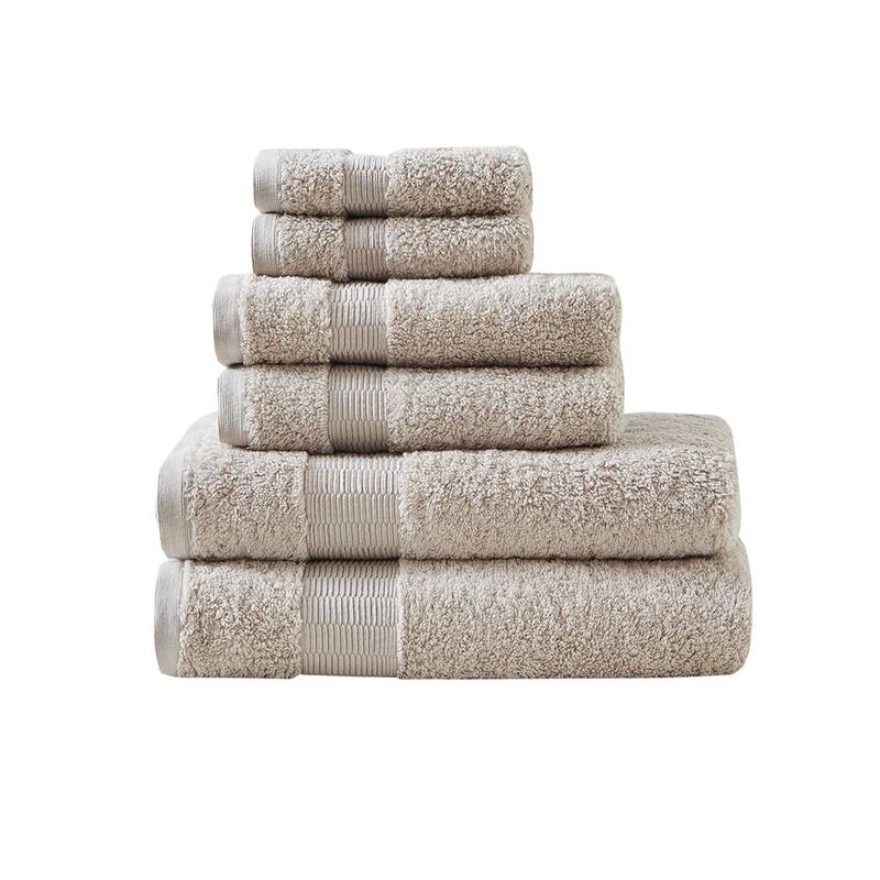 One hundred percent Egyptian Cotton 6 Piece Towel Set