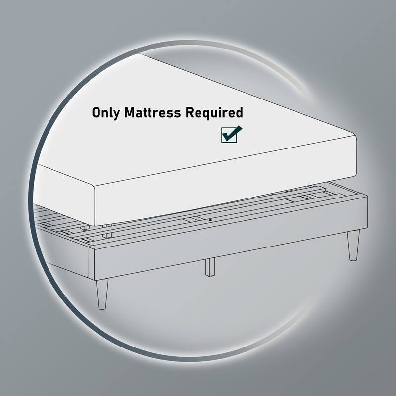 Grace by Ovis Upholstered Button-tufted Platform Bed Frame