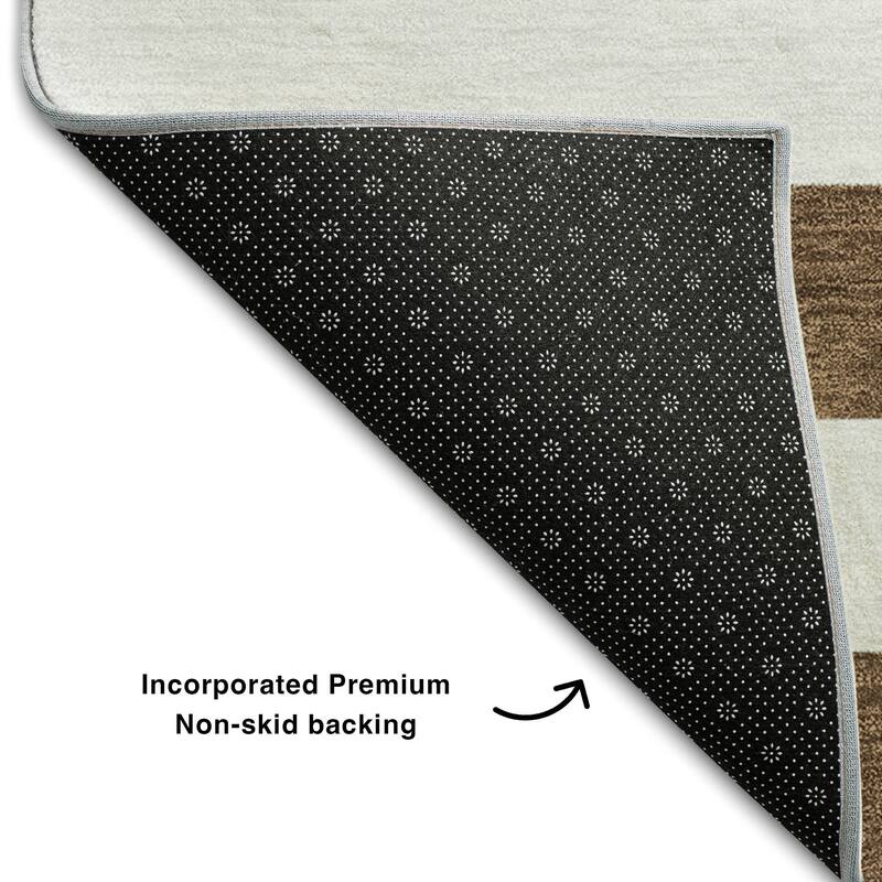 Premium Washable Super Soft Cabana Stripe Mayfield Rug