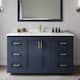 Option Dark Blue / White Quartz Top / Brushed Gold