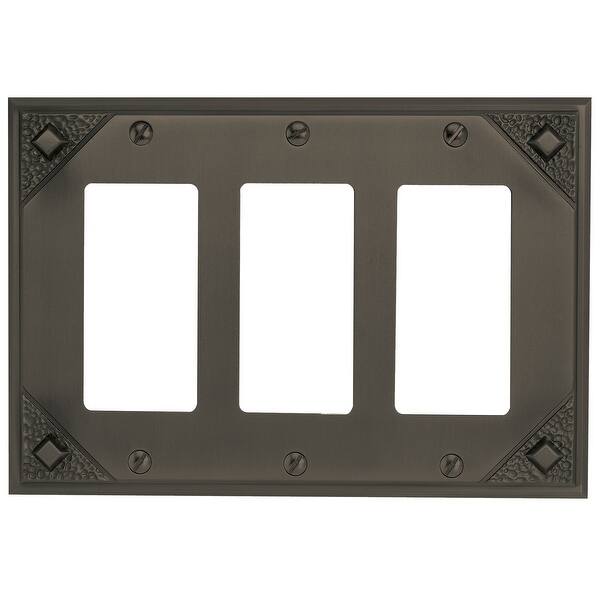 Atlas Homewares MCTR Craftsman Triple Rocker Switch Plate - Bed Bath ...