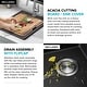 preview thumbnail 29 of 146, KRAUS Bellucci Workstation Topmount Drop-in Granite Kitchen Sink