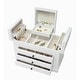 Modern White Wooden Jewelry Box - N/A - Bed Bath & Beyond - 36612308