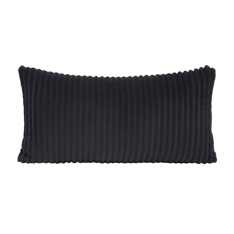 Bennett 27" Corduroy Accent Chair with Wood Frame & Matching Pillow