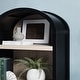 preview thumbnail 30 of 40, Middlebrook Designs 3 Shelf Open Arched Bookcase Cabinet