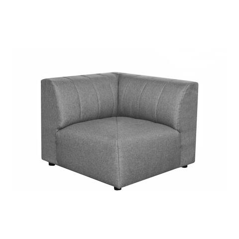 Aurelle Home Lilly Modern Channel-Stitched Modular Sectional Corner Chair