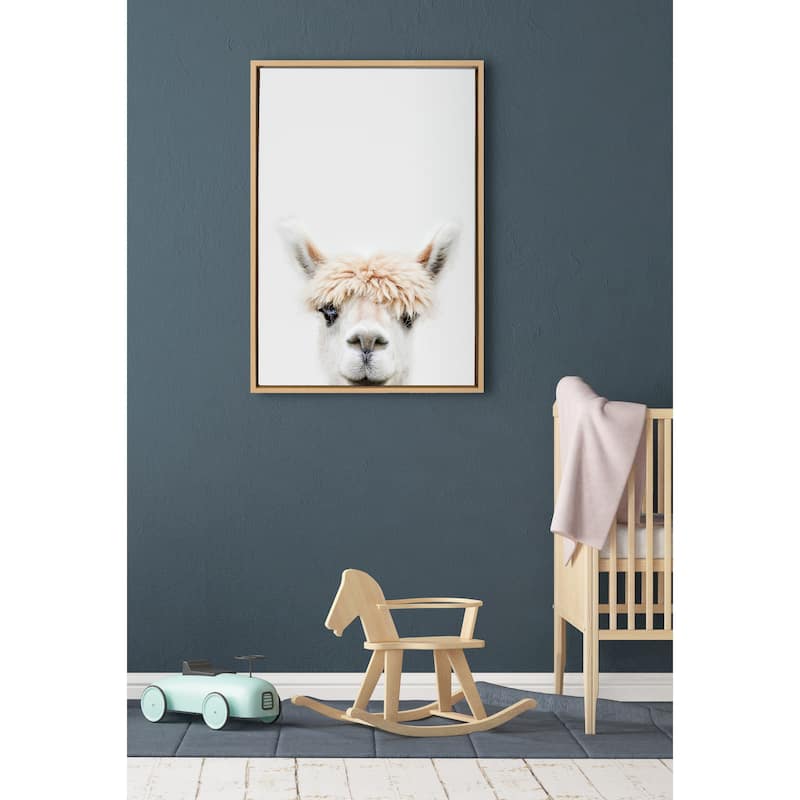 Kate and Laurel Sylvie Bangs Framed Canvas by Amy Peterson