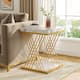 Option Faux Marble White+Gold