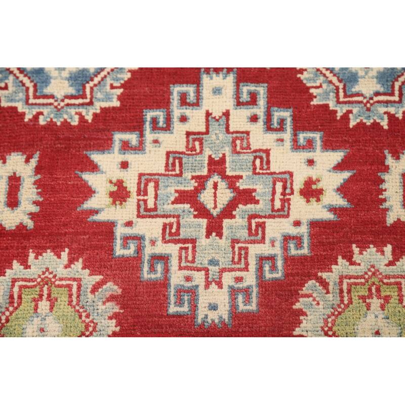 Pakistan Red Kazak Accent Rug Wool Carpet - 2'10" x 4'2"