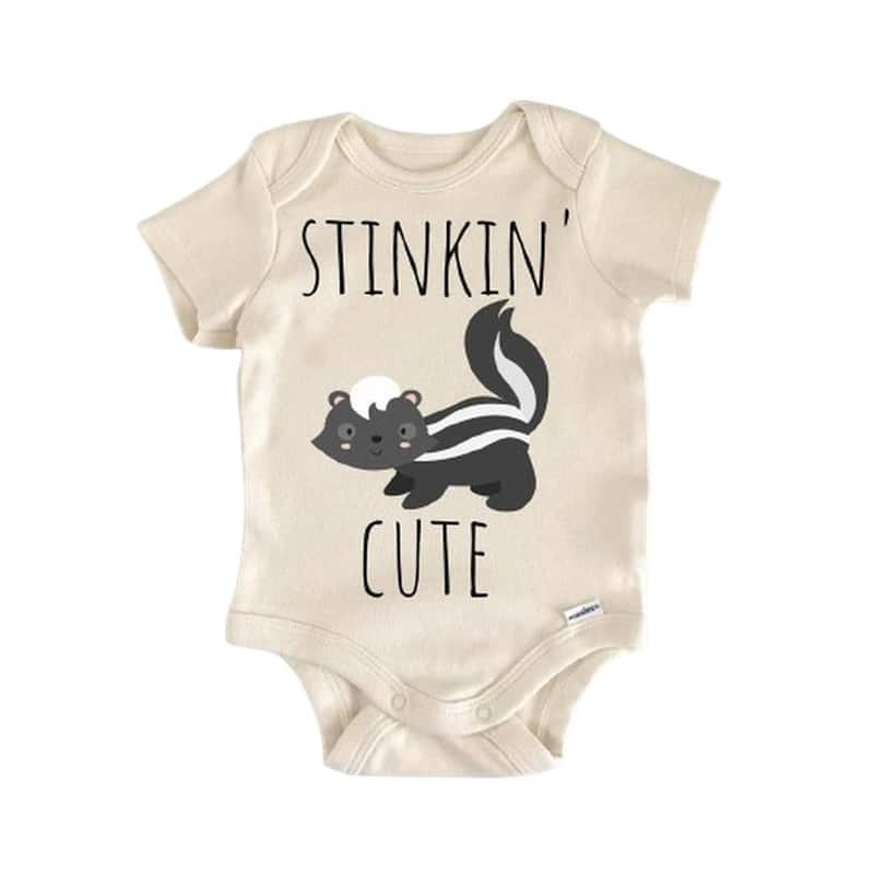 Skunk Stinker Animal - Baby Boy Girl Clothes Infant Bodysuit Funny Cute Newborn
