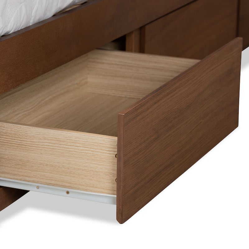 Lisa Ash-brown Finished Wood 3-drawer Platform Storage Bed