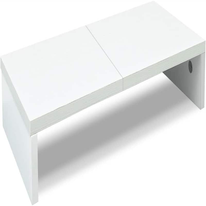 20 inch Monitor Stand Riser - White
