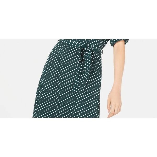 monteau green dress monteau Size Large Misses Short Sleeve Dress