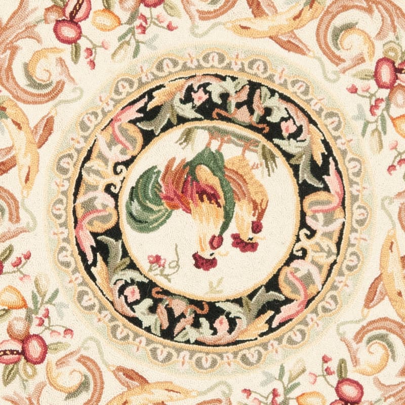 SAFAVIEH Handmade Chelsea Myranda French Country Rooster Wool Rug