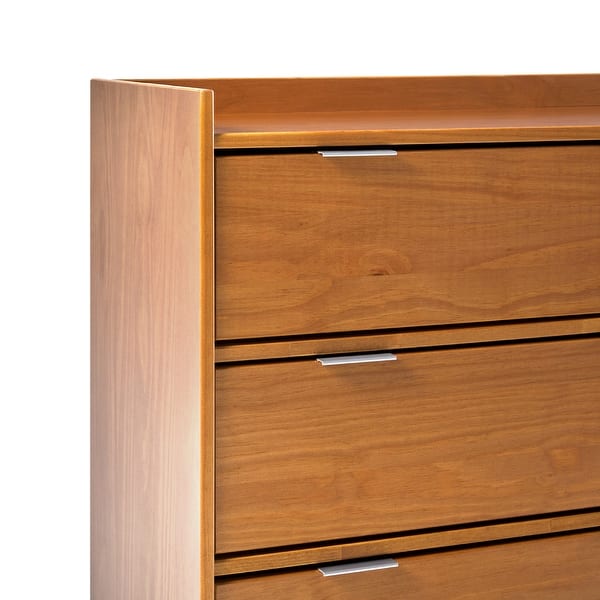 middlebrook classic dresser Walker Edison Modern Solid Wood 6-Drawer Dresser with Metal Handles