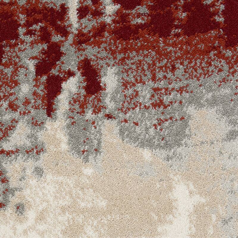 Gisuq Power Loomed Geometric Abstract Modern Stain Resistant Area Rug By HomeRoots - 46' X '46' X '0.5