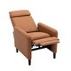 preview thumbnail 15 of 31, Modern PU Leather Adjustable Recliner Chair Glider for Living Room Home Theater