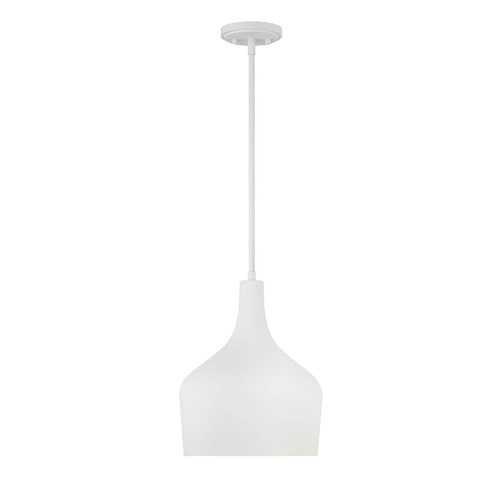 Trade Winds Lisa 1-Light Pendant in Bisque White