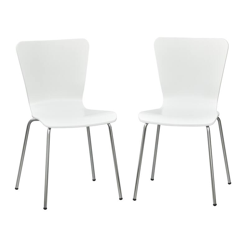 Simple Living Erie Chairs (Set of 2) - White