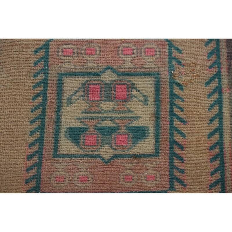 Hand Knotted Oriental 100% Wool Carpet Traditional Tribal Multi-Colored Ardebil Area Rug - 7' 4'' X 4' 0''