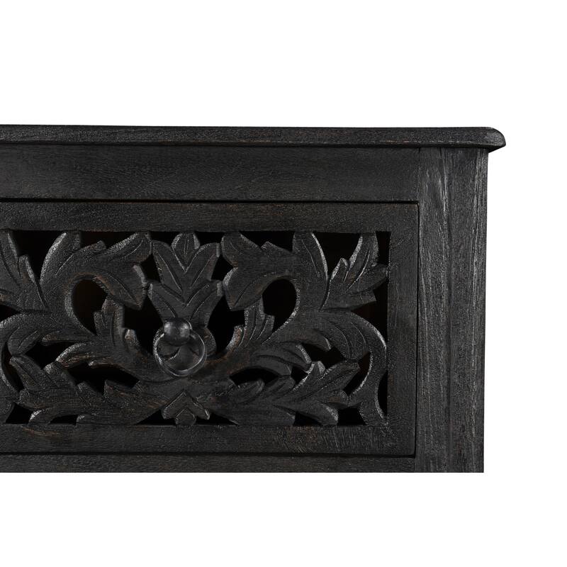 Florence Floral Carved Wood 6-Drawer Chest