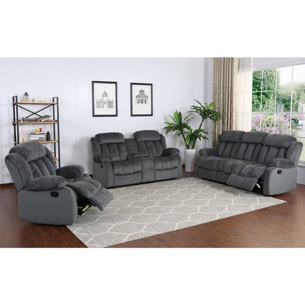 Overstuffed reclining sofa outlet