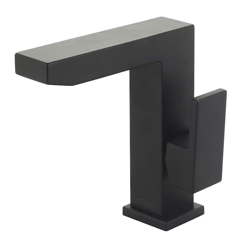 Pioneer Faucets Mod 1.2 GPM Single Hole Bathroom Faucet with Rigid - Matte Black