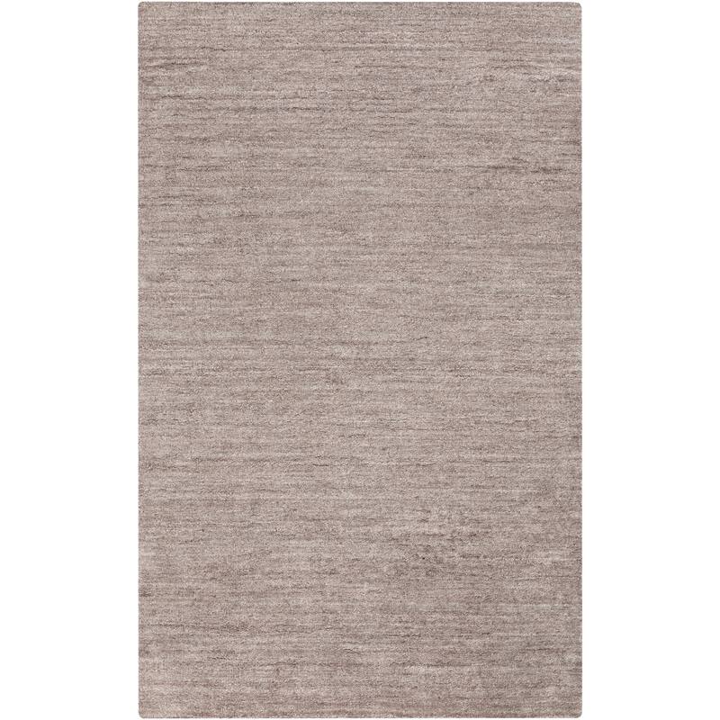 Hand-woven Dan Solid Viscose Area Rug