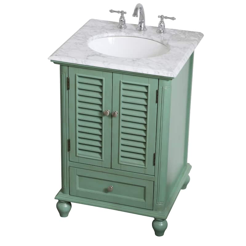 Core 19 - 30 Inch Single Bathroom Vanity - 24 Inches - Vintage Mint