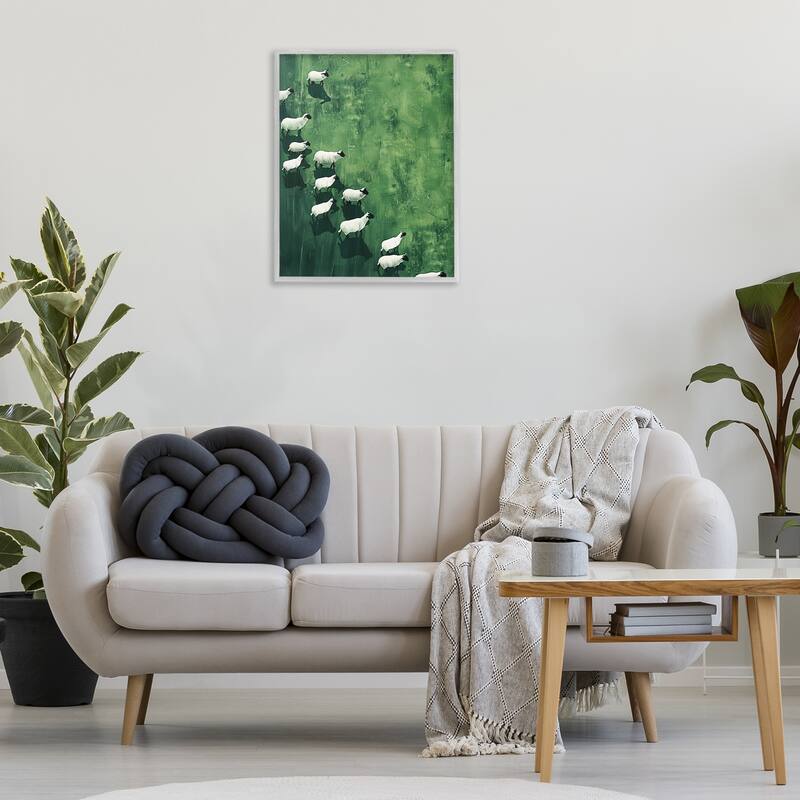 Stupell Wandering Sheep Abstraction Framed Giclee Art Design By Arlington Prints