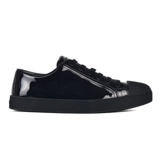 womens black shiny trainers