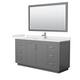 Option Dark Gray, Nickel Trim, White Quartz Top